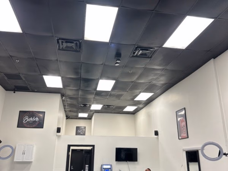 Commercial shop interior finish in Palm Desert CA, Noe Rivera Painting