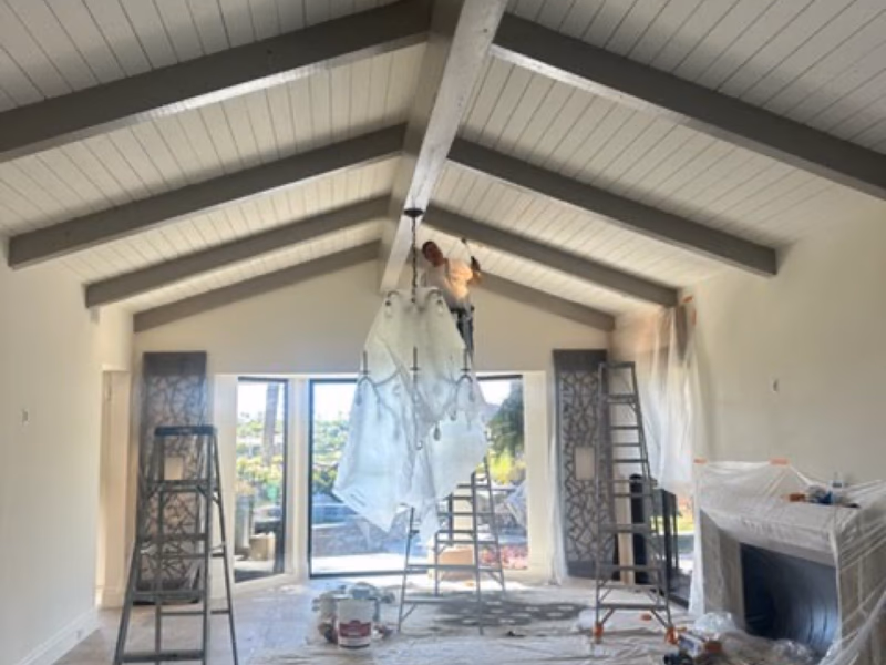 Interior wall finish in Indian Wells CA, Noe Rivera Painting